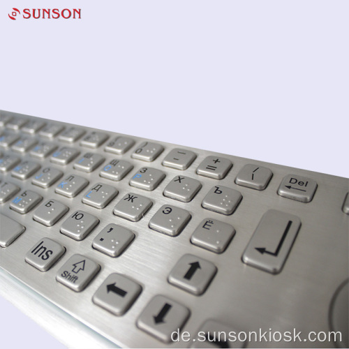 Tastatur und Touchpad aus Diebold-Metall
